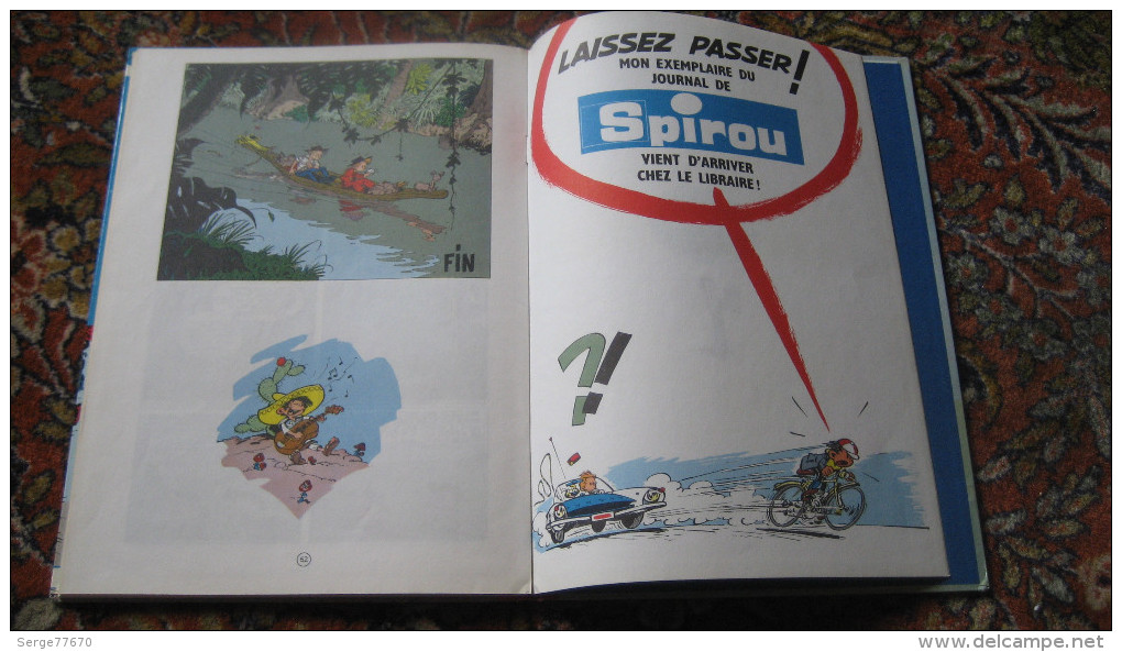 les aventures de SPIROU et Fantasio 7 Le dictateur et le champignon Franquin édition 1966