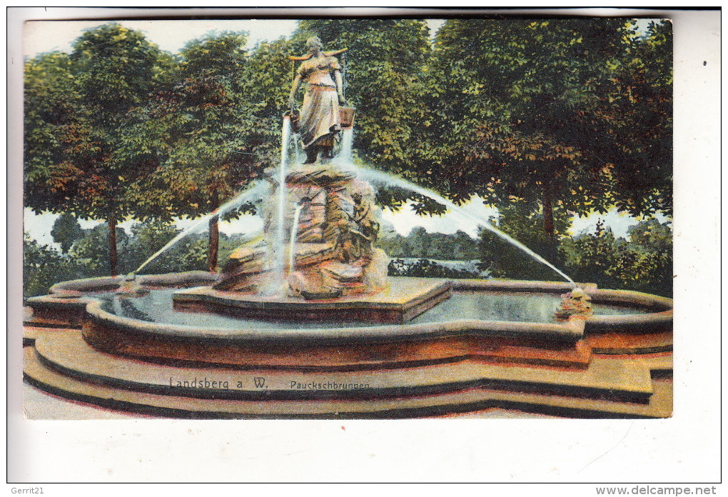 NEUMARK - LANDSBERG An Der Warthe / GORZOW WIELKOPOLSKI, Pauckschbrunnen, 1908 - Neumark