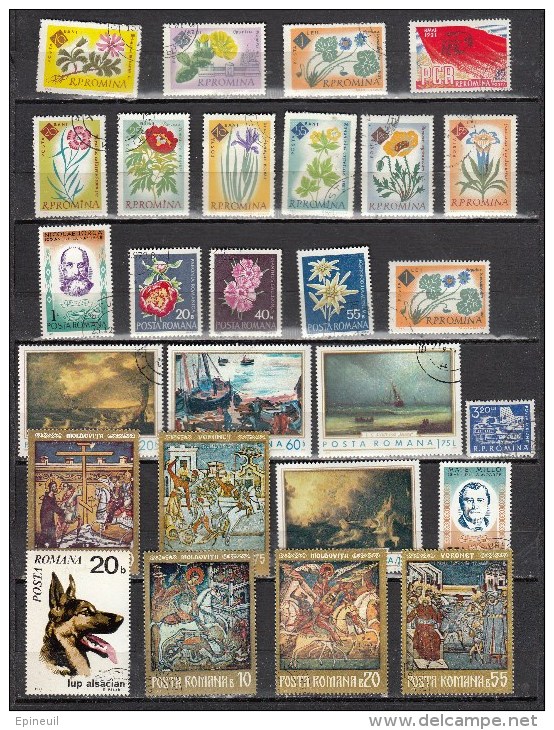 ROUMANIE ° LOT DE 27 TIMBRES OBLITERES DIFFERENTS - Autres & Non Classés