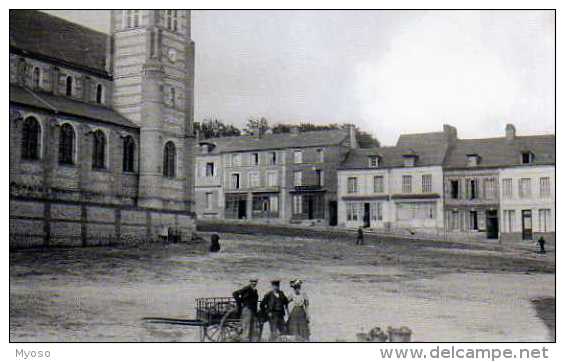 76 VALMONT Place De L'Eglise Vers 1900, Reproduction Editions Atlas,photo Roger Viollet, - Valmont