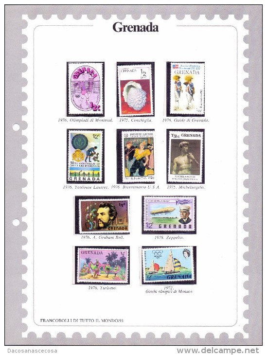 GRENADA - EMISSIONI DIVERSE - USATO - Vrac (max 999 Timbres)