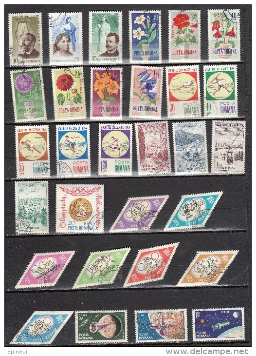 ROUMANIE ° LOT DE 30 TIMBRES OBLITERES DIFFERENTS - Sonstige & Ohne Zuordnung