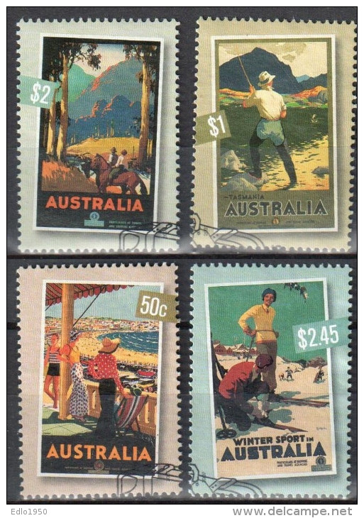 Australia 2007 Nostalgic Tourism - Mi.2822-25 -  Used - Usados