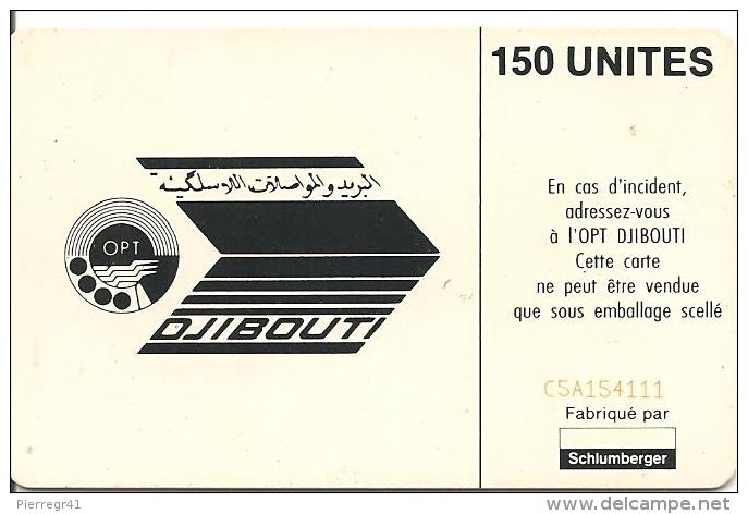 CARTE-PUCE-OPT-DJIBOUTI-150U--SC7-La STID-V° N° C 5A154111-TBE - Gibuti