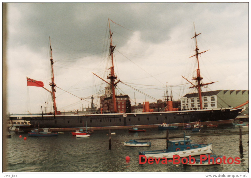 Maritime Photo HMS Warrior Portsmouth 1987 Warship 1860 Ship Royal Navy - Boats