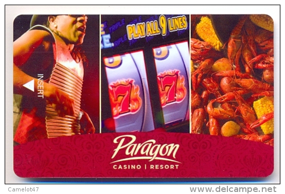 Paragon Casino & Hotel, Marksville, LA,  U.S.A., Used Magnetic Hotel Room Key Card # Paragon-4 - Hotelkarten