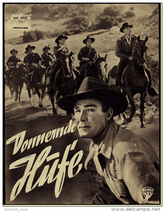 Das Neue Film-Programm Von Ca. 1953  -  "Donnernde Hufe"  -  Mit Randolph Scott , Lex Barker - Magazines