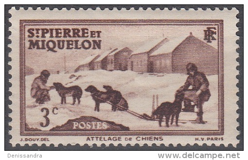 Saint-Pierre Et Miquelon 1938 Yvert 168 Neuf ** Cote (2015) 0.40 Euro Attelage - Unused Stamps