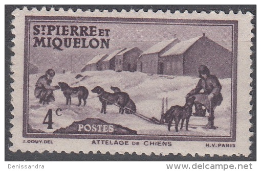 Saint-Pierre Et Miquelon 1938 Yvert 169 Neuf ** Cote (2015) 0.40 Euro Attelage - Neufs