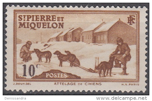 Saint-Pierre Et Miquelon 1938 Yvert 171 Neuf ** Cote (2015) 0.40 Euro Attelage - Neufs