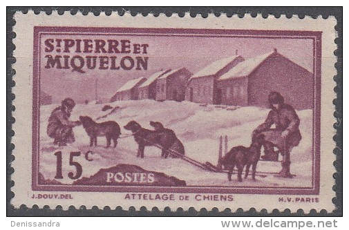 Saint-Pierre Et Miquelon 1938 Yvert 172 Neuf ** Cote (2015) 0.85 Euro Attelage - Unused Stamps