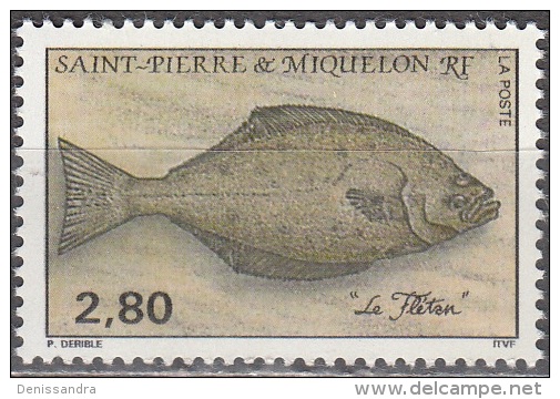 Saint-Pierre Et Miquelon 1993 Yvert 583 Neuf ** Cote (2015) 1.60 Euro Flétan - Neufs