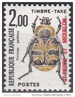 Saint-Pierre & Miquelon 1986 Michel Taxe 88 Neuf ** Cote (2007) 1.10 Euro Coléoptère Trichius Gallicus - Timbres-taxe