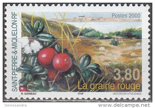 Saint-Pierre Et Miquelon 2000 Yvert 710 Neuf ** Cote (2015) 2.00 Euro La Graine Rouge - Ongebruikt