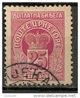 Timbres - Montenegro - 1907 - Taxe - 25 H. - - Montenegro