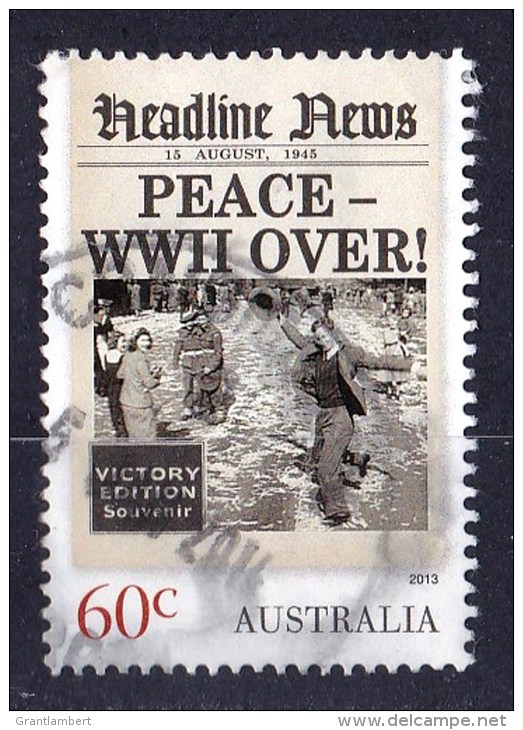 Australia 2013 Headline News 60c Peace - WWII Over Used  - - - Used Stamps