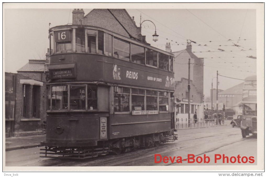 Tram Photo London Transport E/3 Leyton Car 181 Tramcar - Trains