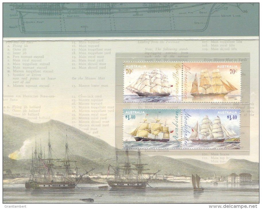 Australia 2015 Era Of Sail - Clipper Ships Presentation Pack - - Presentation Packs