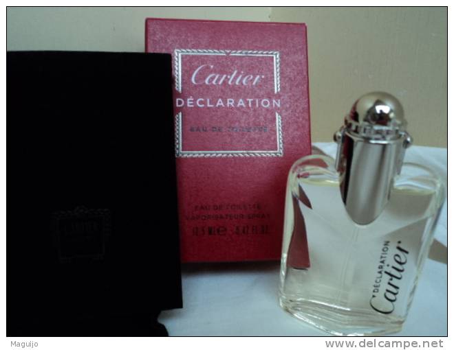 CARTIER " DECLARATION" MINI  VAPO EDT 12,5 MLSOUS  BLISTER  NOUVELLE PRESENTATION  VOIR & LIRE !!! - Miniatures Femmes (avec Boite)