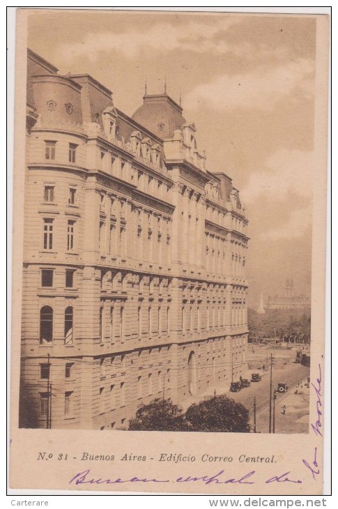 Amérique Du Sud,America, ARGENTINA,ARGENTINIEN,BUE NOS AYRES, AIRES,colonie Espagnol,Edificio Correo Central,rare - Argentine