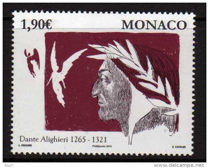 MONACO - 2015 - Dante Alighieri - 1v Neufs // Mnh - Unused Stamps