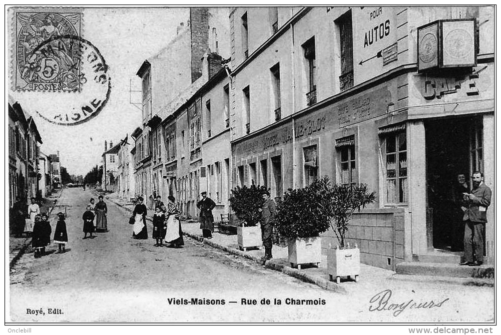 Viels Maisons Aisne Hôtel Naomé Blot Café Billard Chambreshôtes 1907 ÉTAT SUPERBE - Andere & Zonder Classificatie