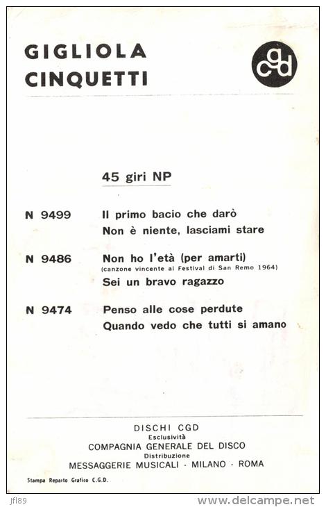 86445 - Artiste    Gigliola Cinquetti     Veritable Dedicace - Artistes