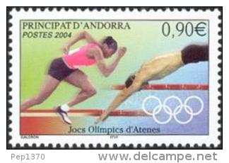 ANDORRA FRANCESA 2004 - JJOO DE ATENAS - YVERT Nº  598 - Neufs