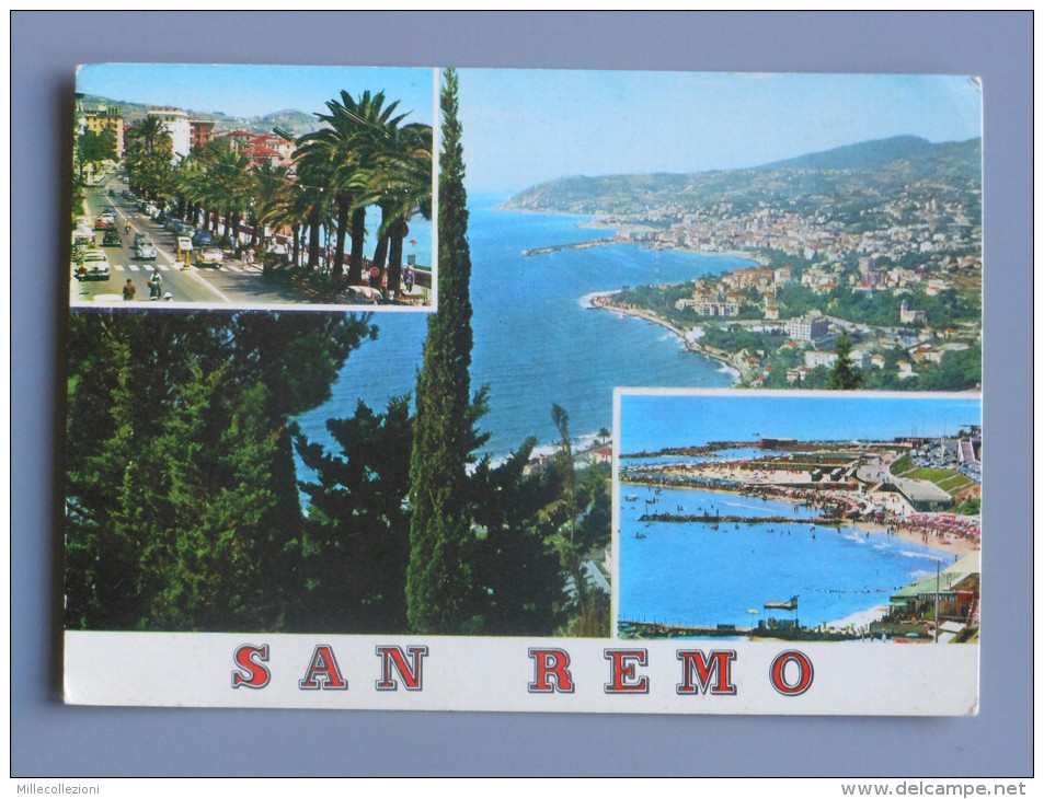 Im1266)  San Remo - Viale Imperatrice, Spiaggia - Imperia