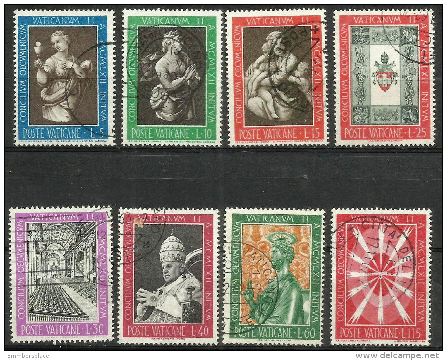 Vatican - 1962 Ecumenical Council Set Of 8 Used  SG 389-96  Sc 345-52 - Usati