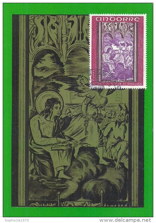 ANDORRE LA VIEILLE - 1970 - Retable De Saint Jean De Caselles - Maximumkarten (MC)