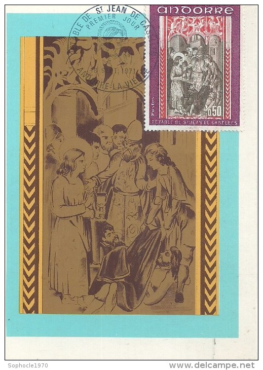 ANDORRE LA VIEILLE - 1970 - Retable De Saint Jean De Caselles - Maximum Cards