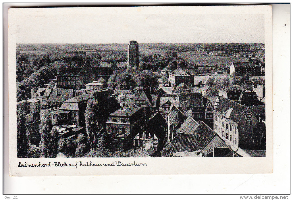 2870 DELMENHORST, Blick Auf Rathaus & Wasserturm - Delmenhorst