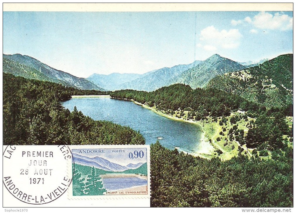 ANDORRE LA VIEILLE - 1971 - Lac D'Engolasters - - Maximum Cards