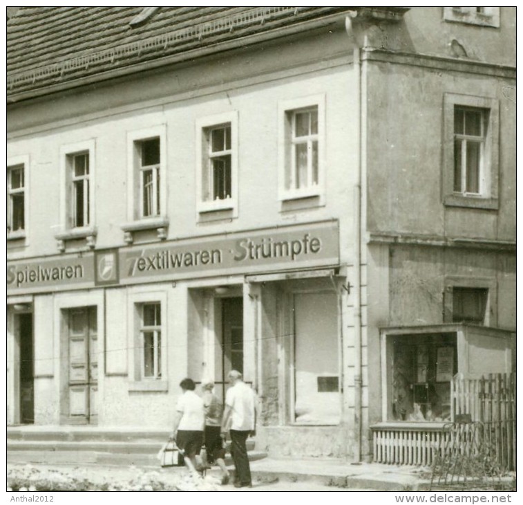 Kreischa Kreis Freital Drogerie - Textilwaren Strümpfe Gänselieselbrunnen 1977 - Freital