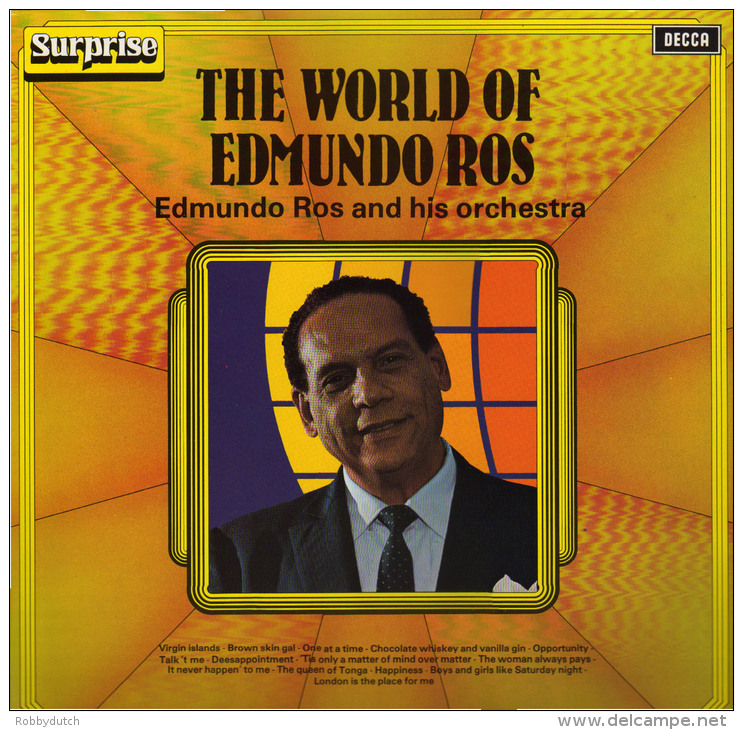 * LP *  THE WORLD OF EDMUNDO ROS (Holland 1969 EX!!!) - Instrumentaal