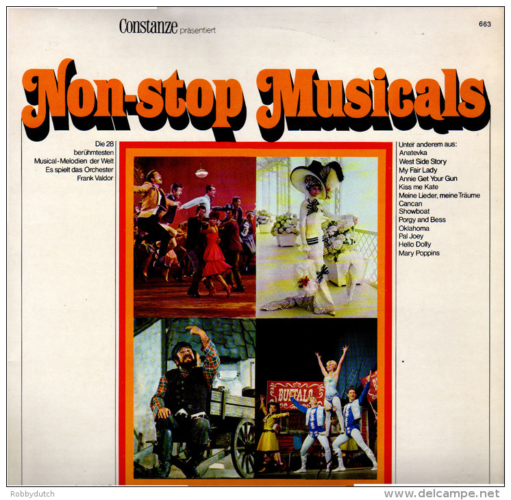 * LP *  NON-STOP MUSICALS - FRANK VALDOR ORCHESTRA (Germany Mint!!!) - Musicals