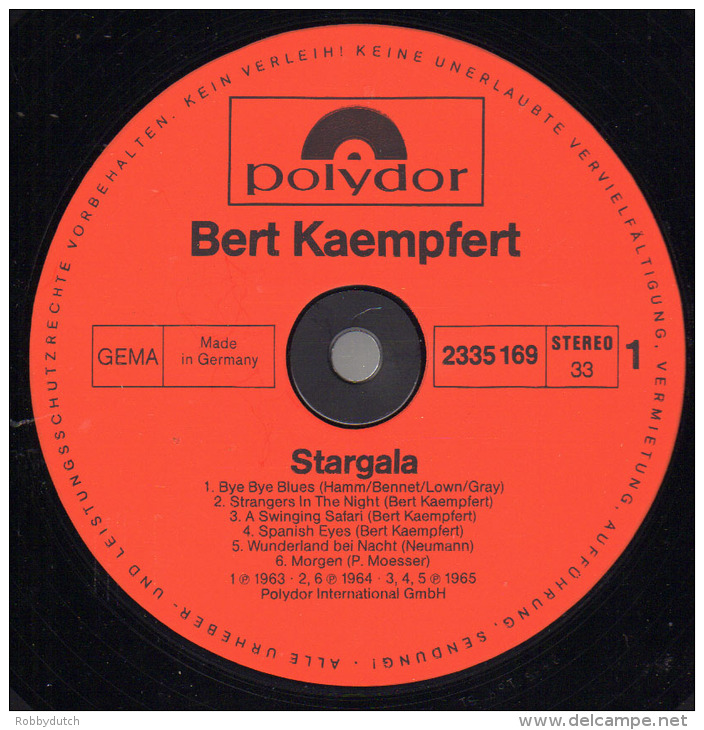 * 2LP *  BERT KAEMPFERT - STARGALA (Germany 1976 EX-!!!) - Instrumentaal