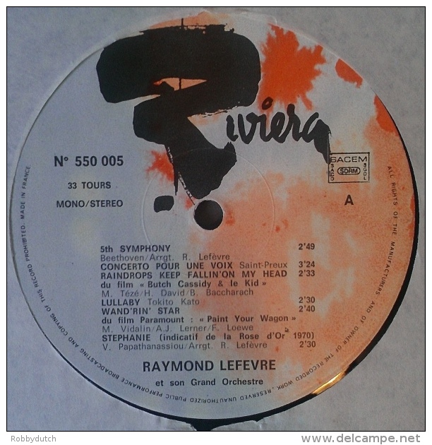 * LP *  RAYMOND LEFEVRE - CONCERTO POUR UNE VOIX (France 1970 EX-!!!) - Instrumentaal