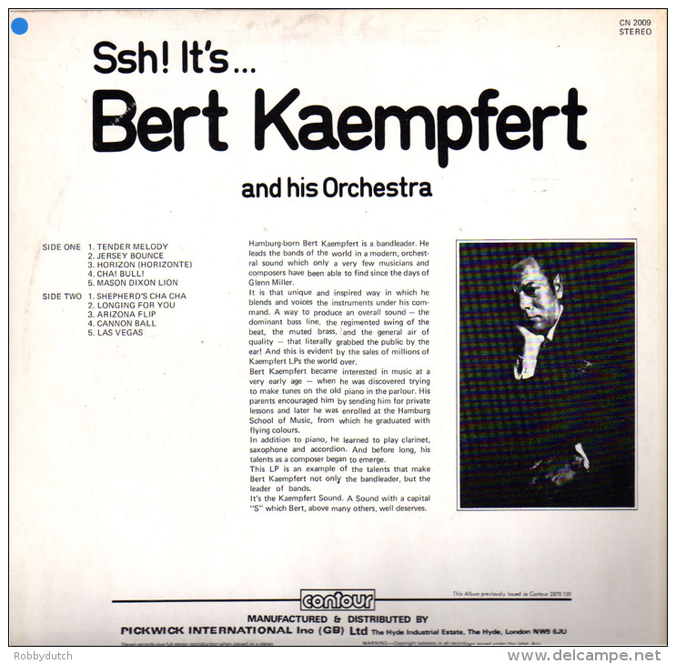 * LP *  SSH! IT'S...BERT KAEMPFERT (England - Instrumental