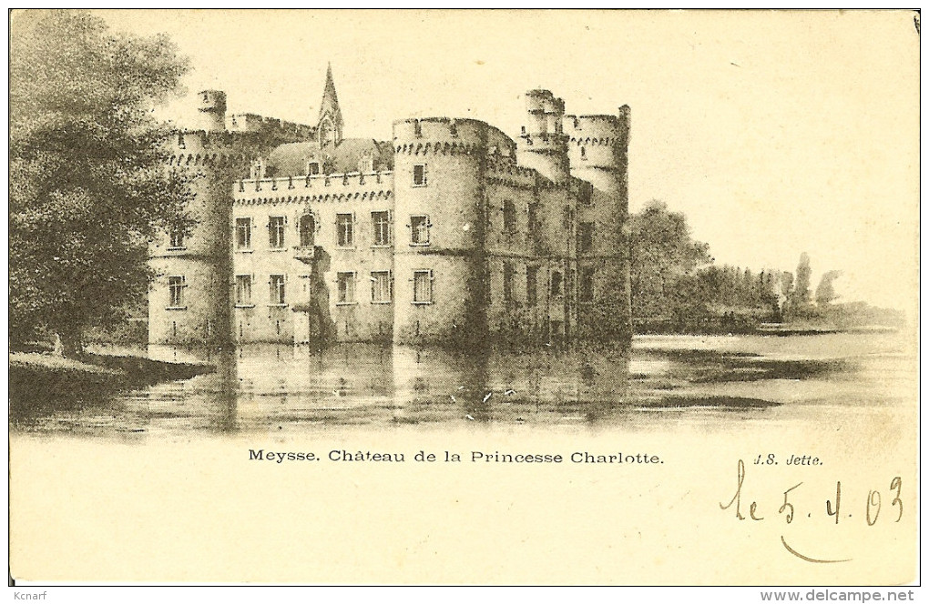 CP De MEYSSE ( Meise ) " Château De La Princesse Charlotte " Cachet Relais De MEYSSE - Meise