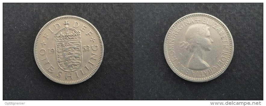 1953 - 1 SHILLING GRANDE-BRETAGNE - ANGLETERRE - GREAT BRITAIN - ENGLAND - I. 1 Shilling