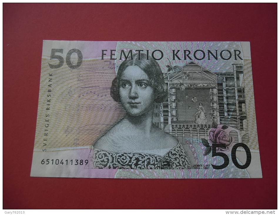 SWEDEN 50K 1996 (XF) S/N 6510411389 - Sweden