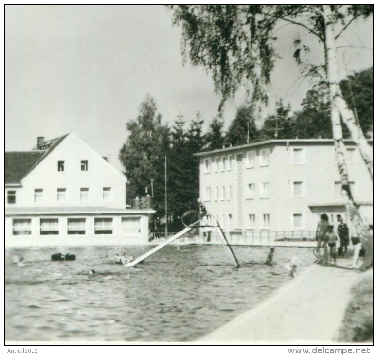 Grüße Aus Hetzdorf MB Schwimmbad Wohnhäuser Häuser Sw 1978 - Hetzdorf