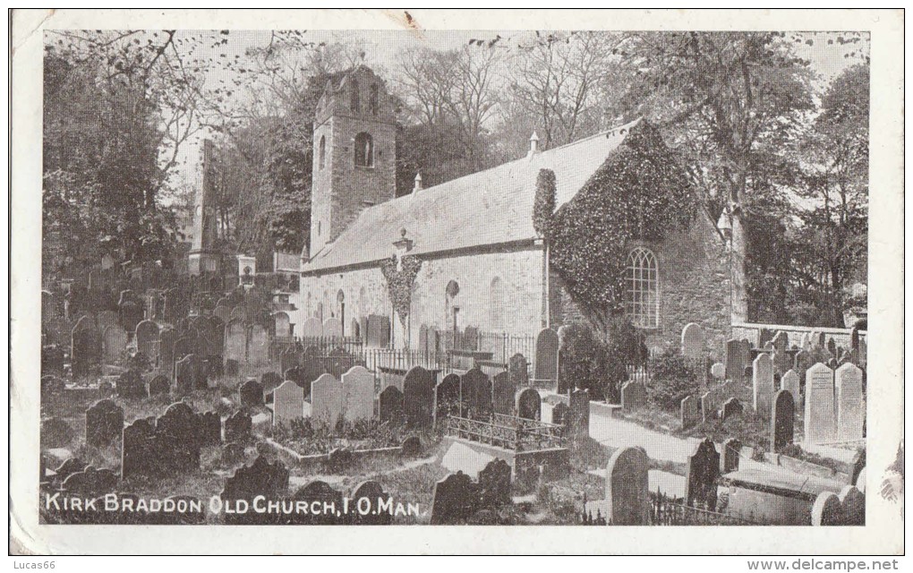 1900 CIRCA KIRK BRADDON OLD CHURCH - Insel Man