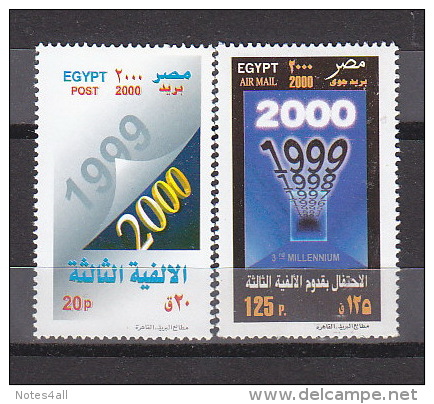 Stamps EGYPT 2000 SC-1734 1735 MILLENNIUM .MNH */* - Neufs