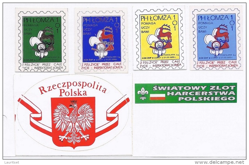 POLAND Polen 1989 Stickers Aufkleber Scuting Pfadfinder - Pfadfinder-Bewegung