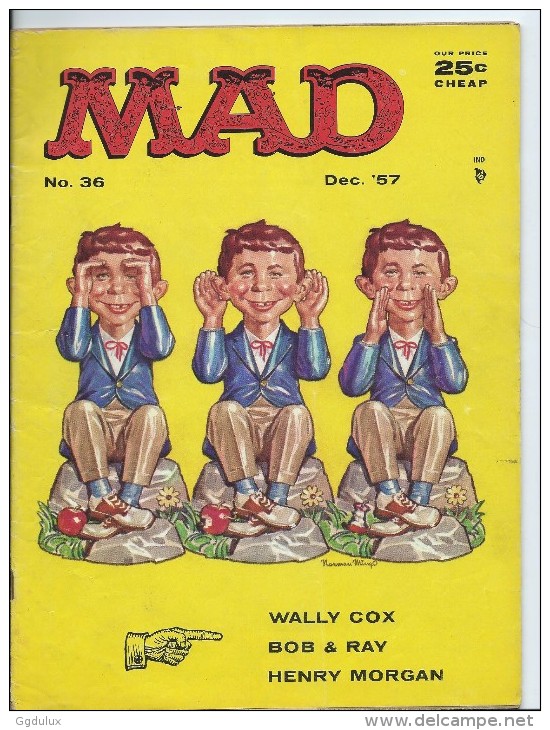Mad Magazine Issue # 36 December 1957 25 Cts - Autres Éditeurs