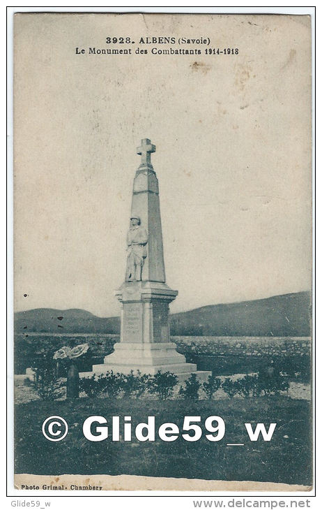 ALBENS - Le Monument Des Combattants 1914-1918 - N° 3928 - Albens