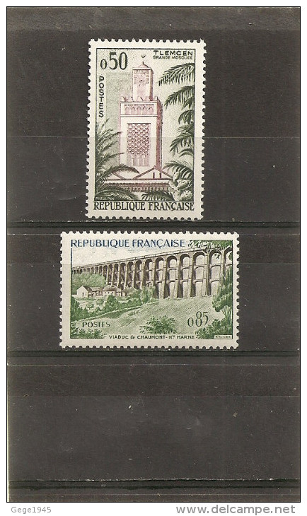 France 1960  Neuf    N°  1238  &  1240    Série Touristique - Ungebraucht